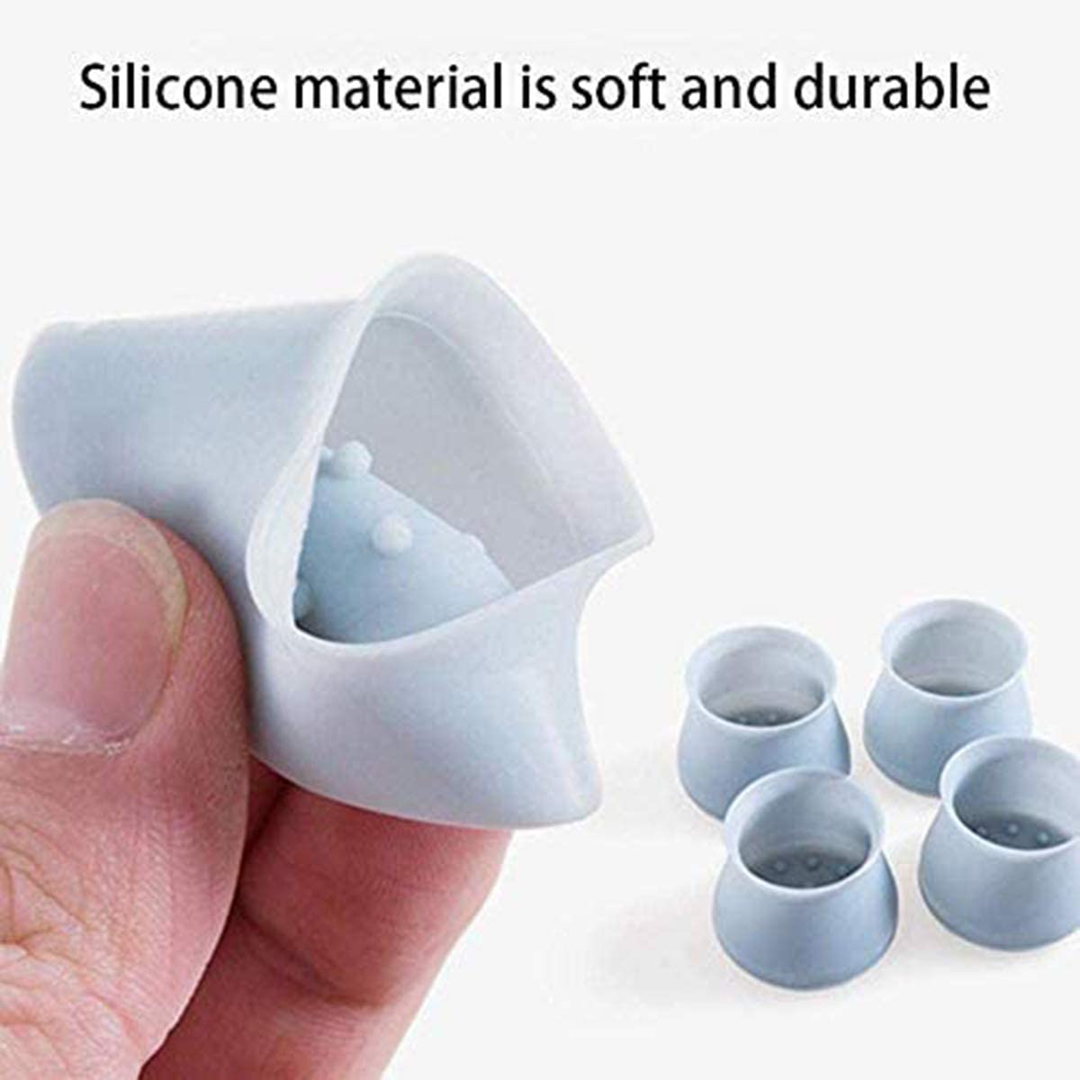 Silicone Chair Leg Floor Protectors (8 pcs)