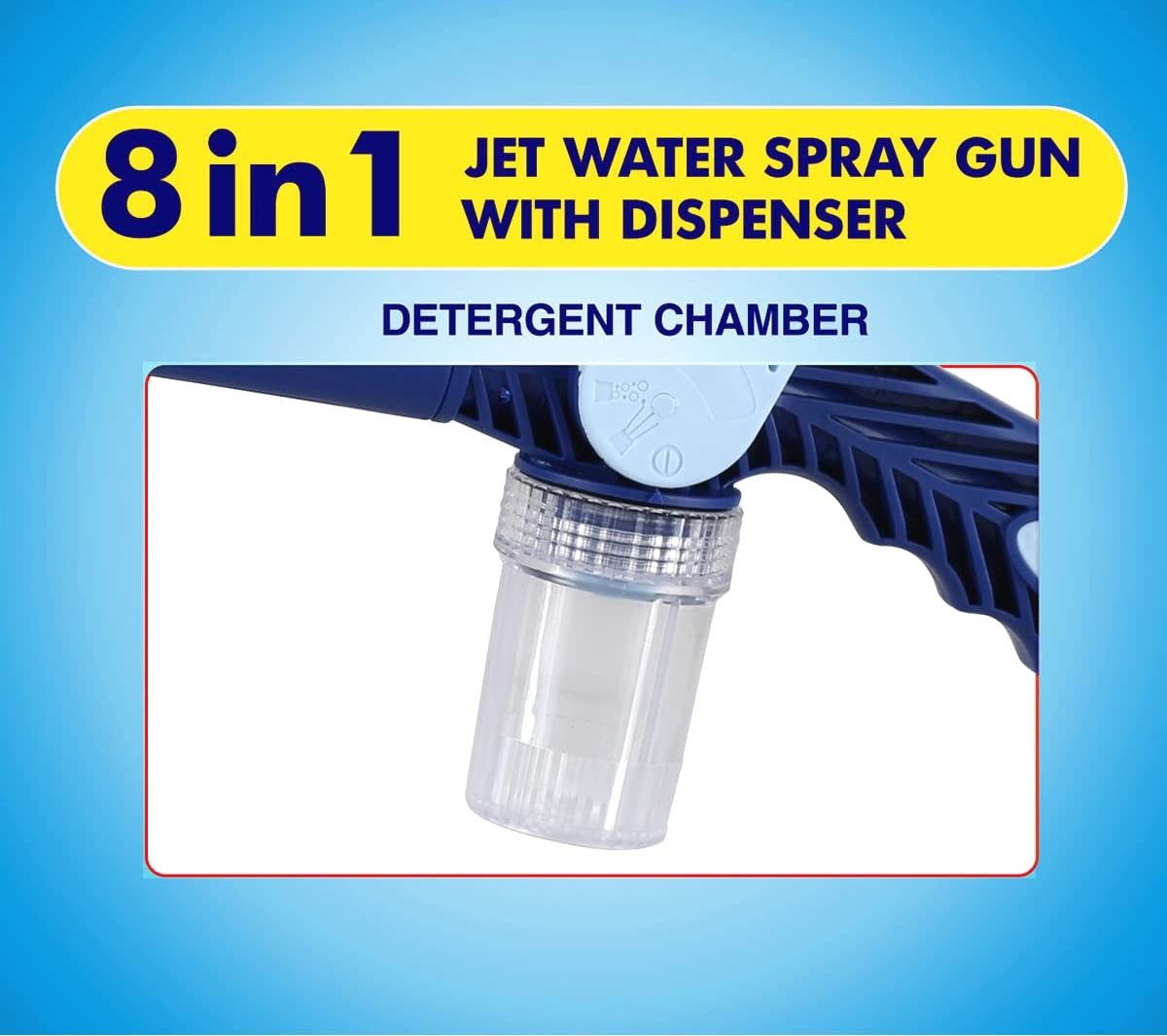 Multi-Function Water Spray Gun with Built-In Soap Dispenser