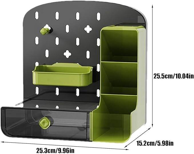 Tabletop Pegboard Shelves