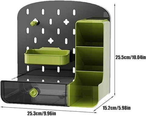 Tabletop Pegboard Shelves - Alt View