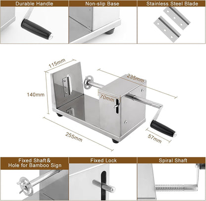 Manual Stainless Steel Spiral Potato Slicer