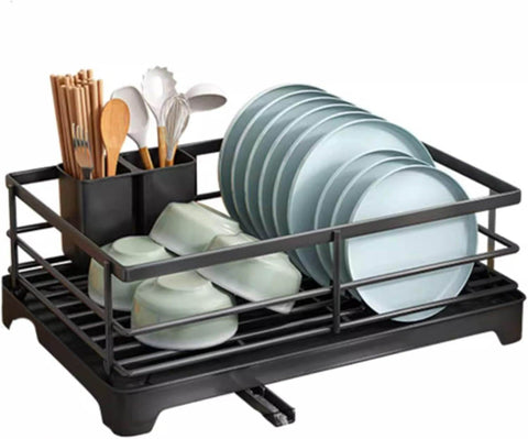 Dish Drying Rack With Drainage Spout