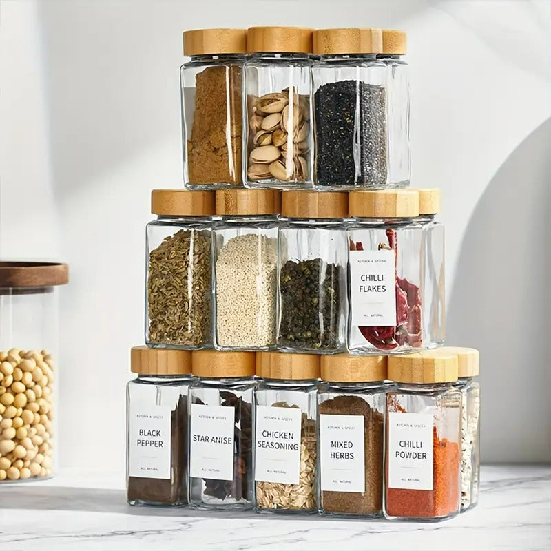 Spice Jar Containers Set (120ml)(12 pcs)