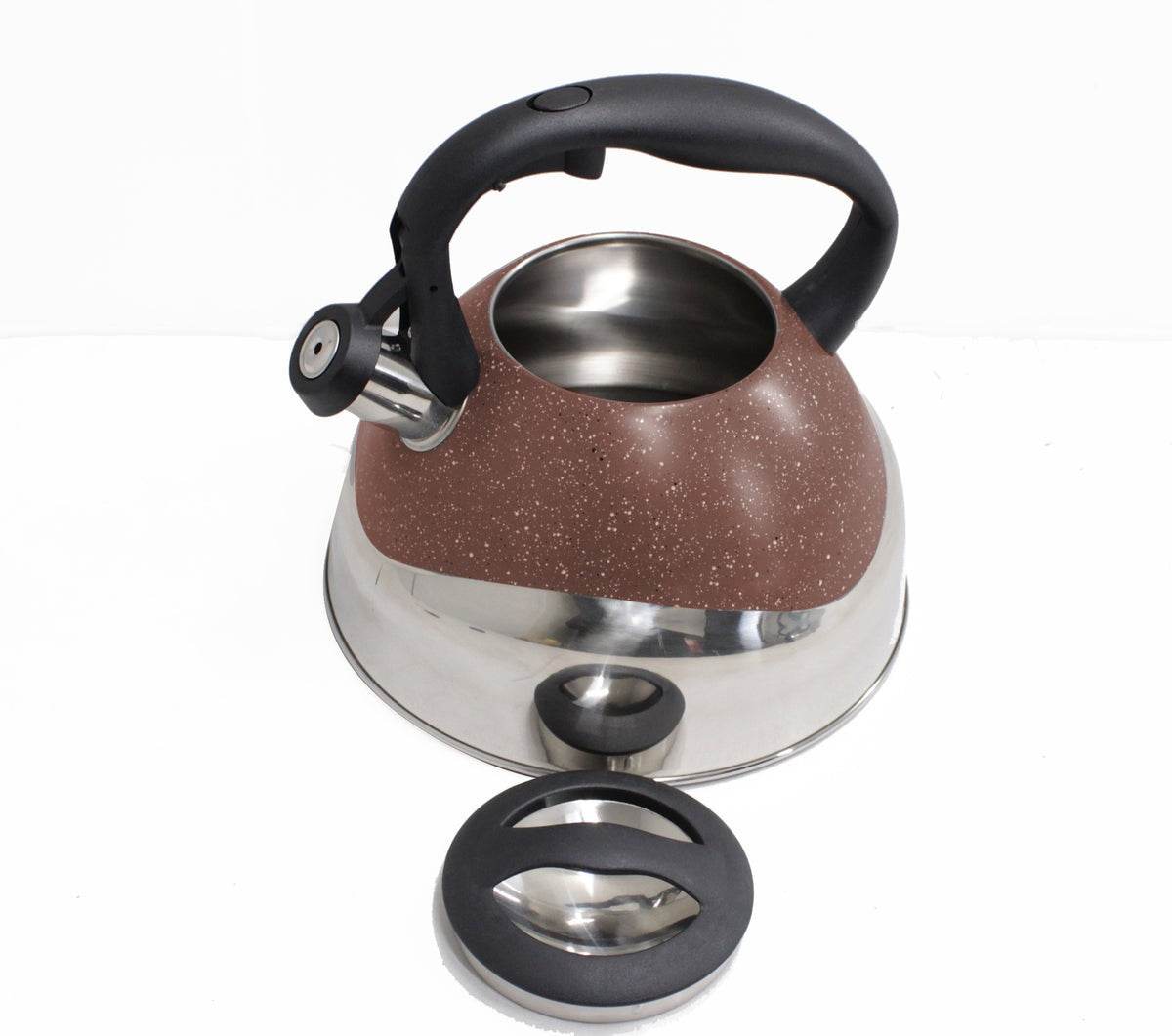 Speckled And Polished Two Tone Whistling Kettle (3L)