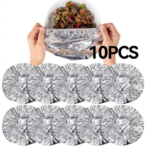 Reusable Aluminium Foil Food Covers (38cm)(10 pcs) - Alt View