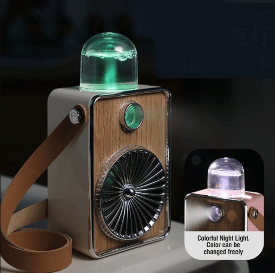 Mini Portable Retro Spray Fan