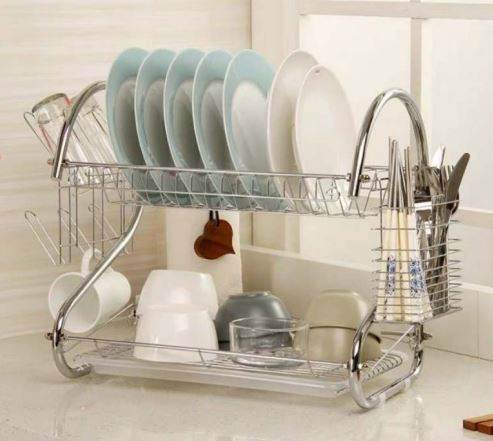 Stainless Steel Dish Drainer (2 Tier)