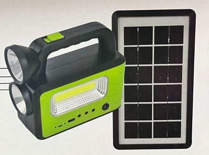 Solar Power Bank Flashlight System