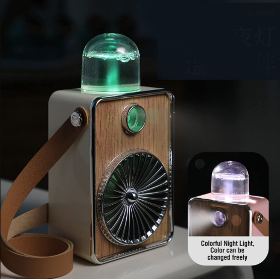 Mini Portable Retro Spray Fan