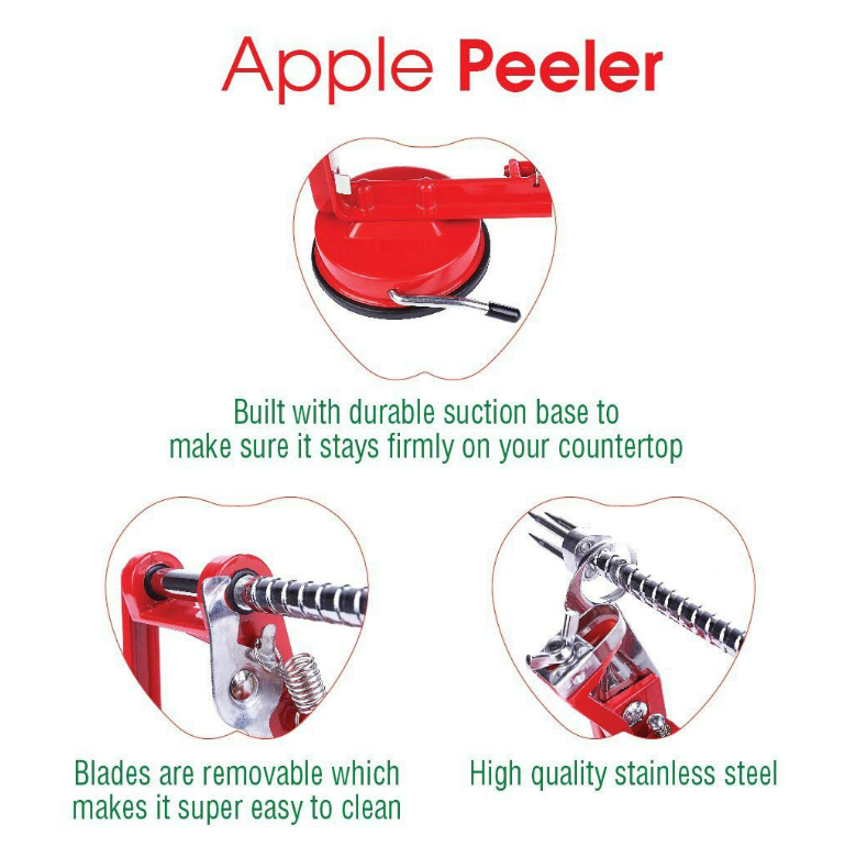 Apple Slicing Coring And Peeling Machine