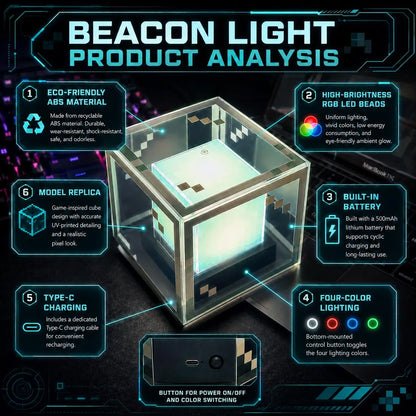 Pixel Style Beacon Night Light