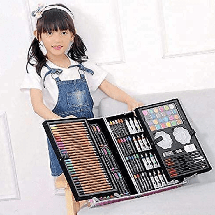 Unicorn Art Set With Aluminum Casing (145pc)