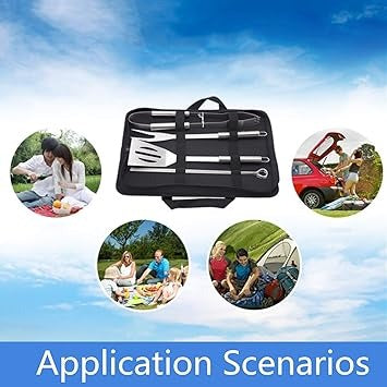 8pcs Barbecue Tool Set With Storage Case