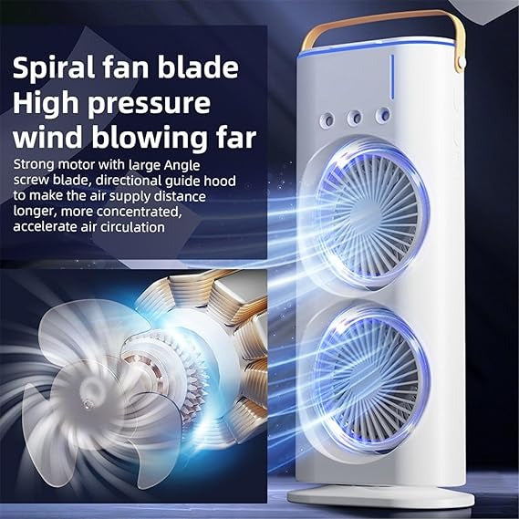 Double Head Tower Fan