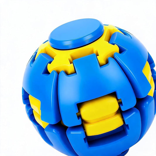 Press-Launch Spinning Top Ball Toy Set