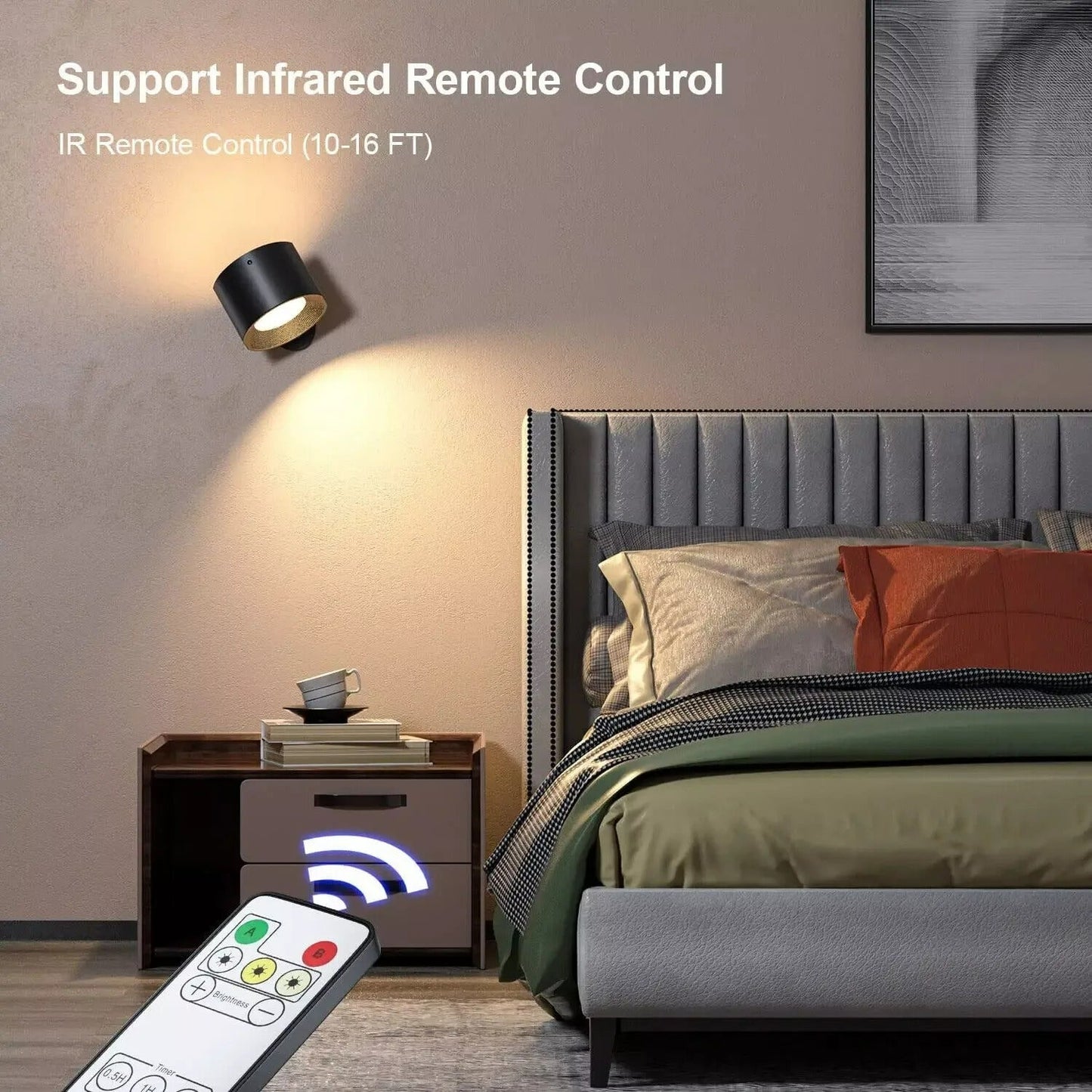 Double Sided Glow Right Wall Light
