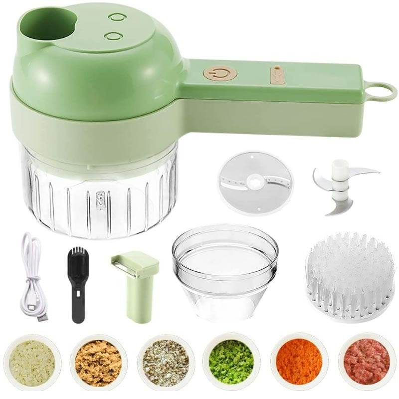 4in1 Electric Handheld Vegetable Cutter