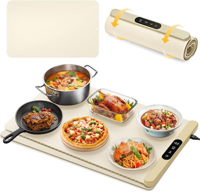 Foldable Silicone Food Warming Tray with Digital Control