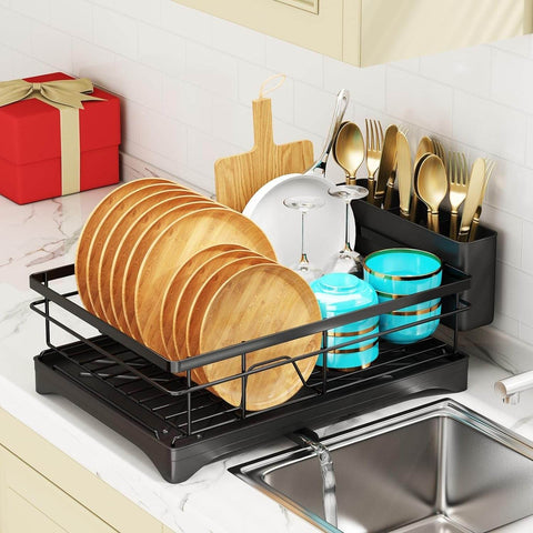 Dish Drying Rack With Drainage Spout - Alt View