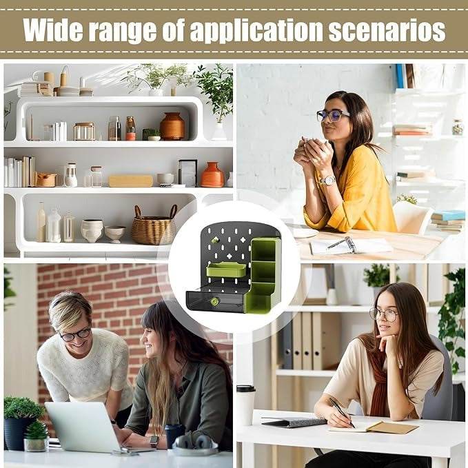 Tabletop Pegboard Shelves