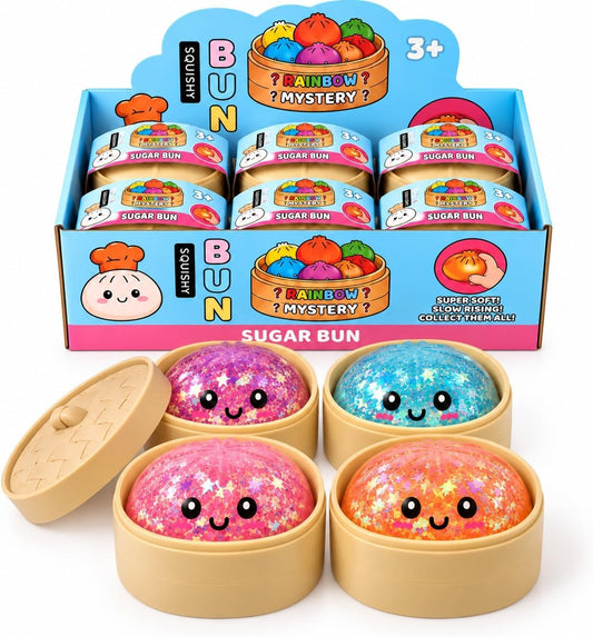 Rainbow Mystery Squishy Fidget Bun
