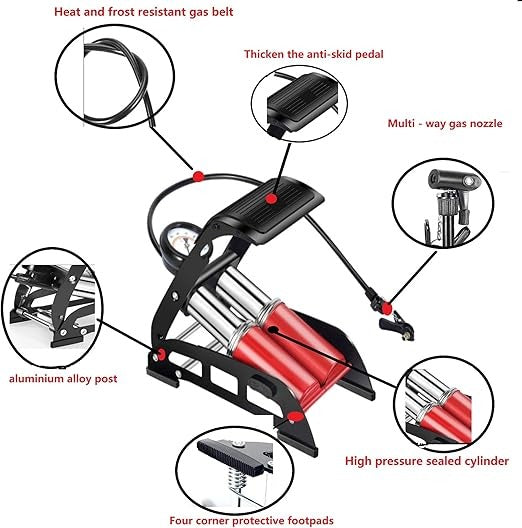 Double Cylinder Tire Pump