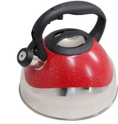 Speckled And Polished Two Tone Whistling Kettle (3L)