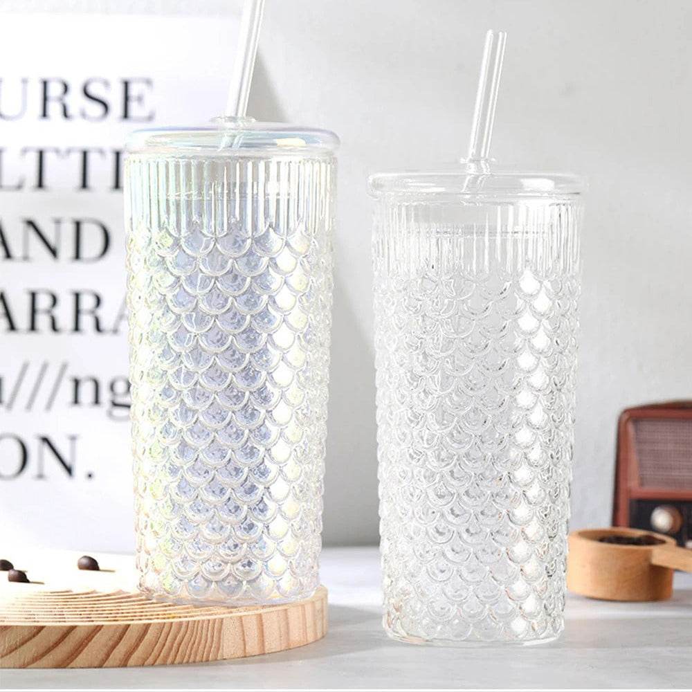 Clear Wavy Glass Tumbler (600ml)(Each)