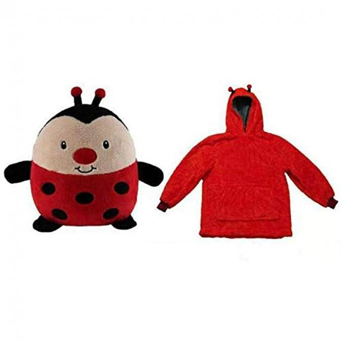 Huggle Pet Ladybug Hoodie (Red)(Toddlers)