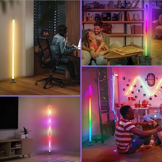 Color Changing Standing Lamp with App Control & Remote