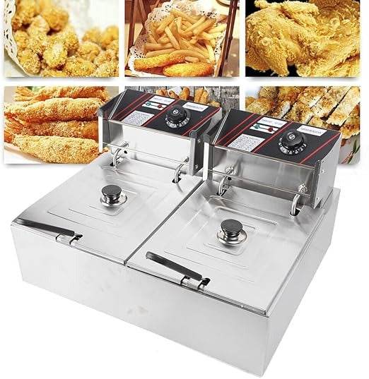 Electric Deep Fryer (5.5L + 5.5L)