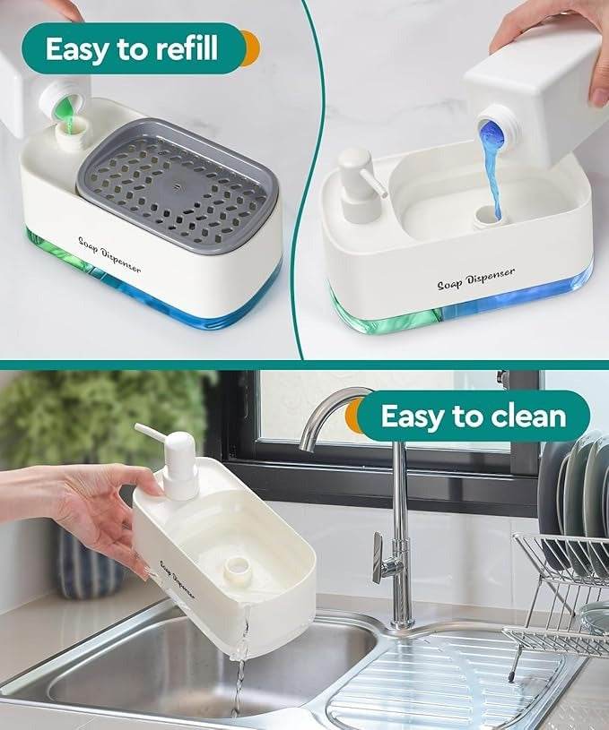 Dual-Pump Kitchen Sink Soap Dispenser
