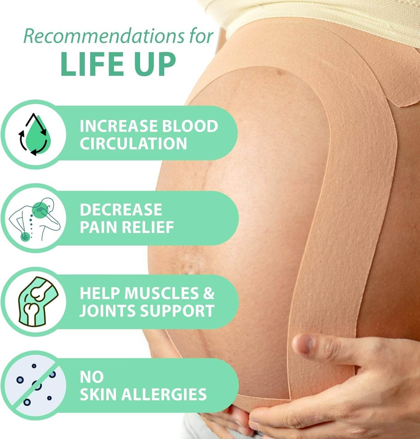 Kinesiology Strain Relief Tape For Pregnancy Tummy