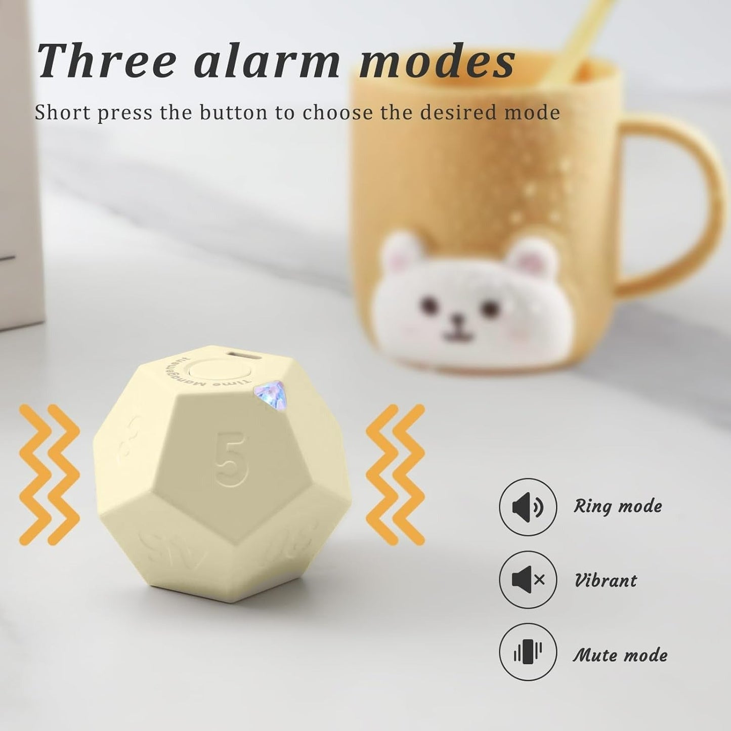 Rotating Cube Clock For Desk And Kitchen