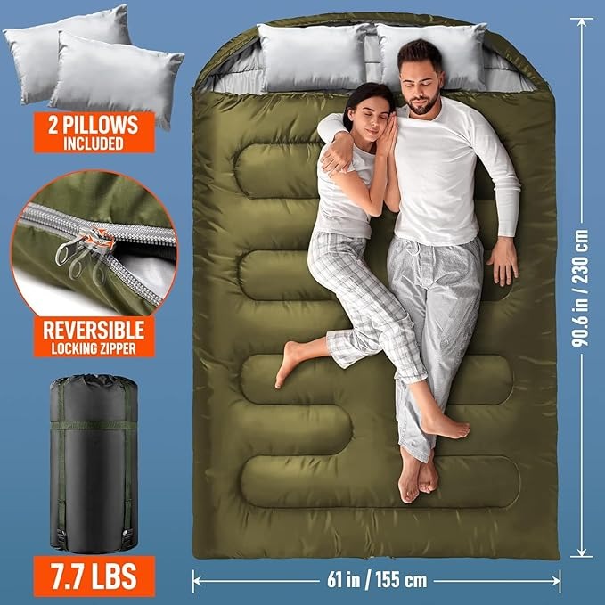 Double Sleeping Bag for Adults