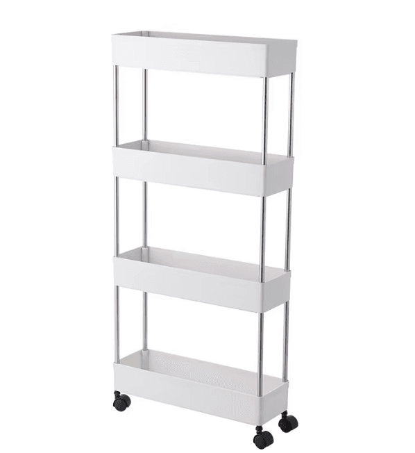 Multipurpose Space Saving Side Shelf Trolley (4 Tier)