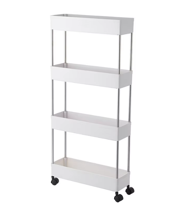 Multipurpose Space Saving Side Shelf Trolley (4 Tier)