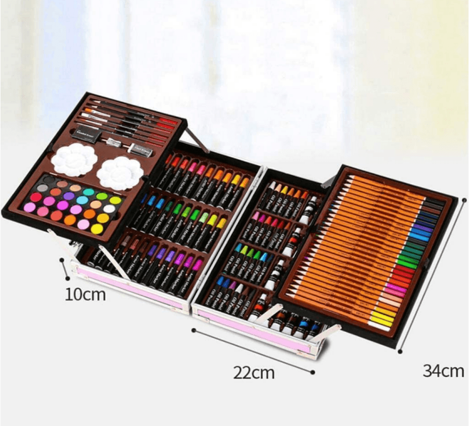 Unicorn Art Set With Aluminum Casing (145pc)