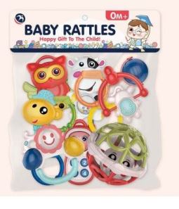 Toy Rattle Set for Teething Babies (8 pcs)