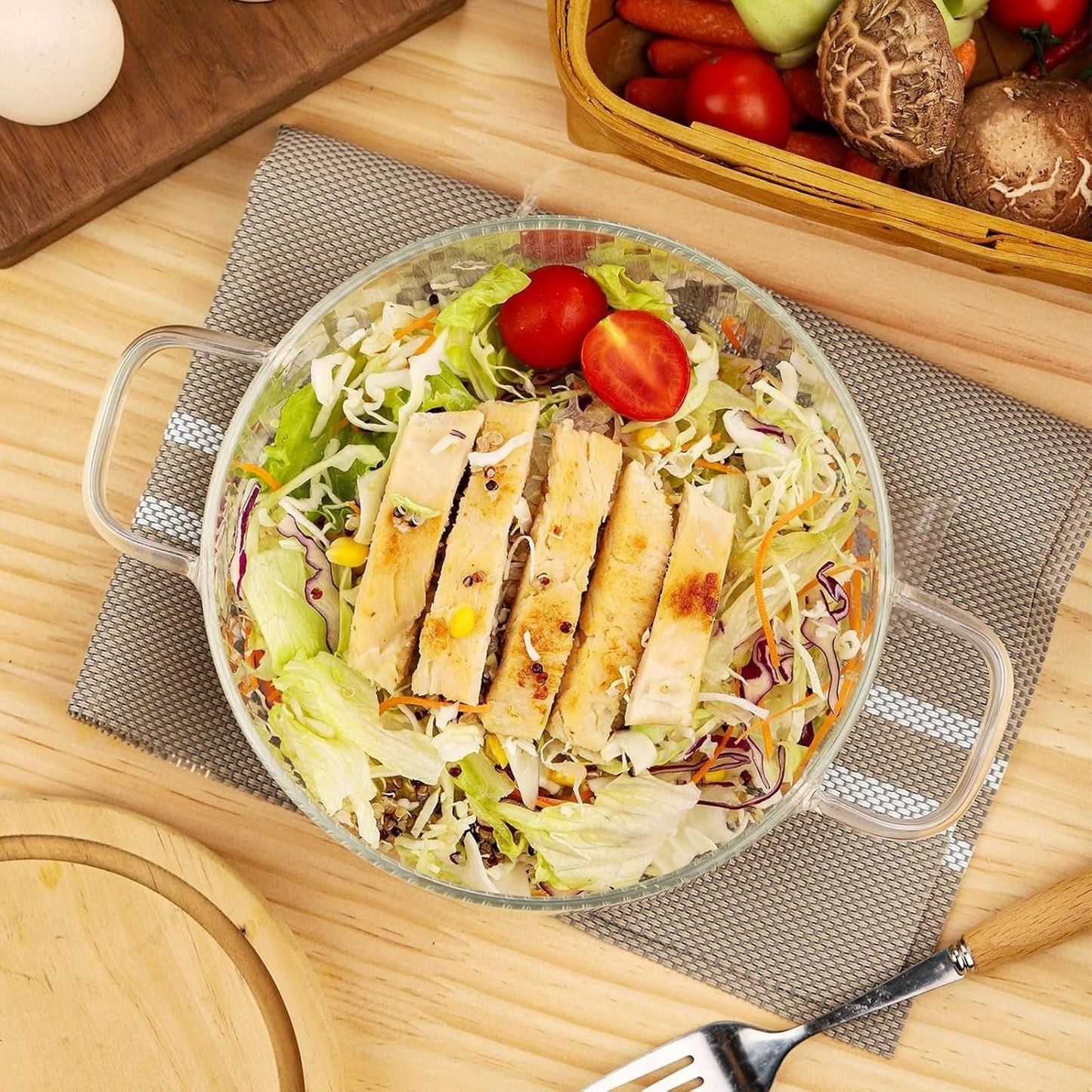 Clear Heat-Resistant Glass Simmer Pot (2.6L)