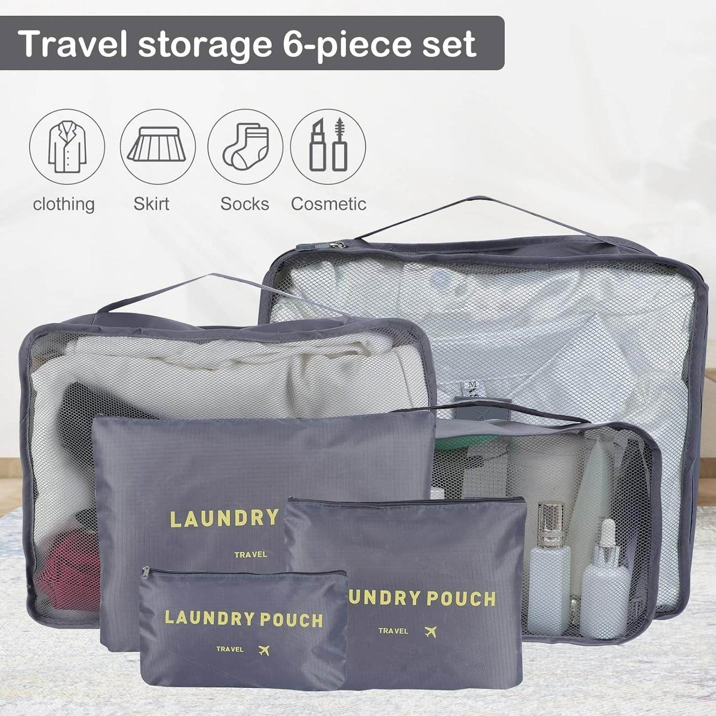 Travel Organiser Set (6pcs)