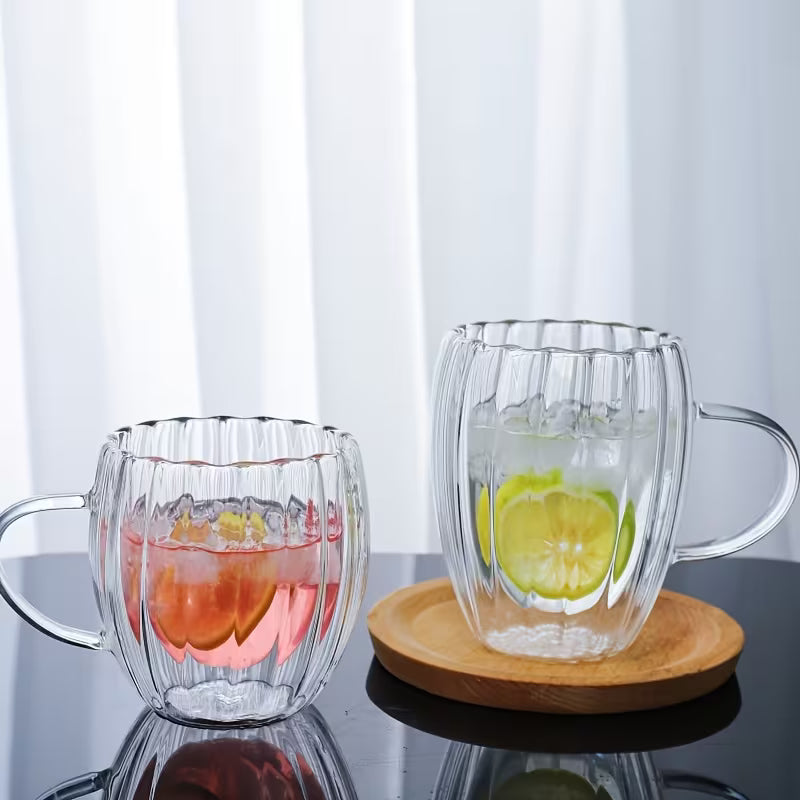 Elegant Clear Glass Cup (450ml)(Each)