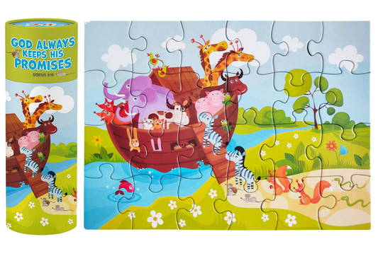 Cardboard Puzzle (24 pcs)(Noah's Ark)