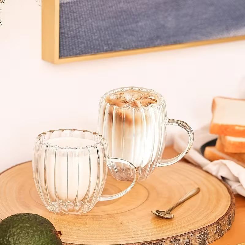Elegant Clear Glass Cup (450ml)(Each)