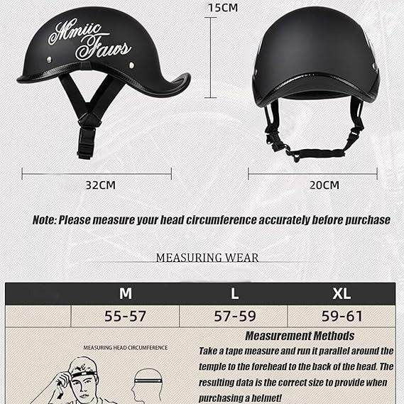 Retro Motorcycle Half Helmet