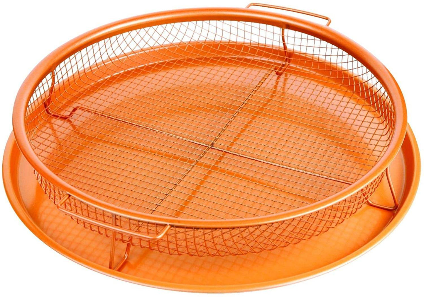 Round Copper Chef Crisper Over Fryer