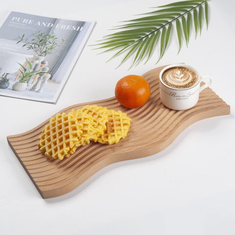 Decorative Spiral Groove Serving Board - Alt View