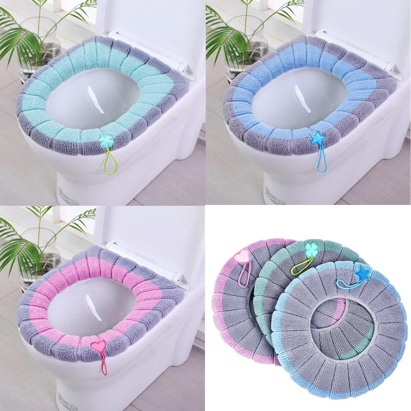 Plush Knitted Toilet Seat Cover