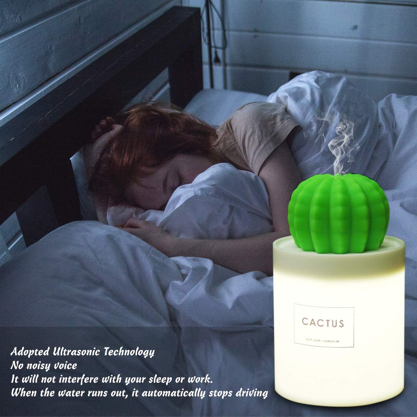 USB Cactus Humidifier (280ml)