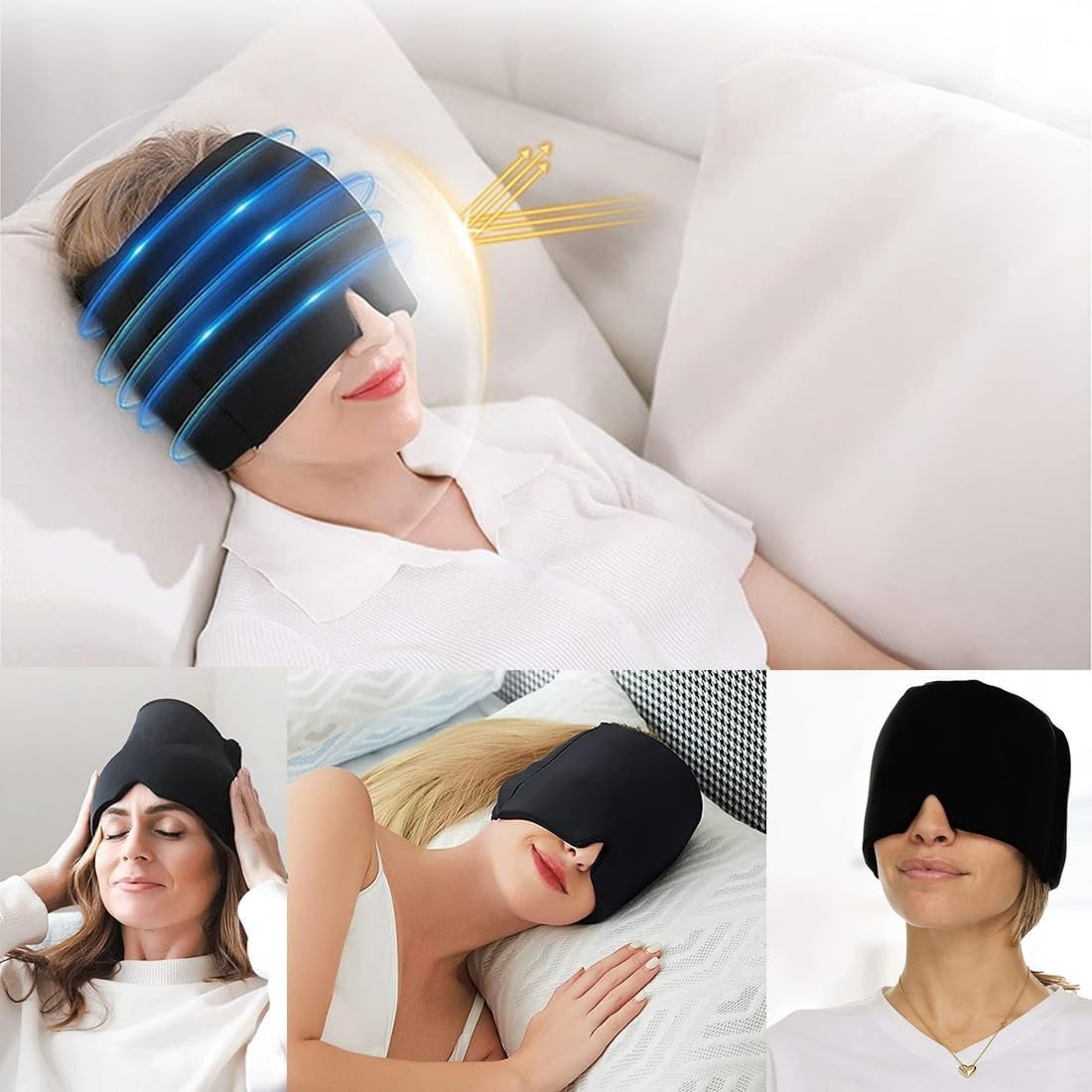 Reusable Cold Hot Therapy Migraine Relief Cap
